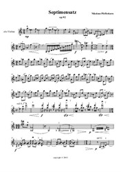 Solosonate für Violine - Septimensatz