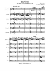 Brindisi - Delphin Alard, Valse for Violin and Strings