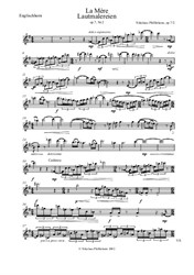 Lautmalereien - Nr.2 La Mère - für Englischhorn und Orchester - parts (Stimmen)
