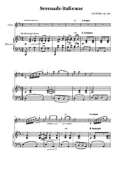 Serenade italienne - Violin and Piano